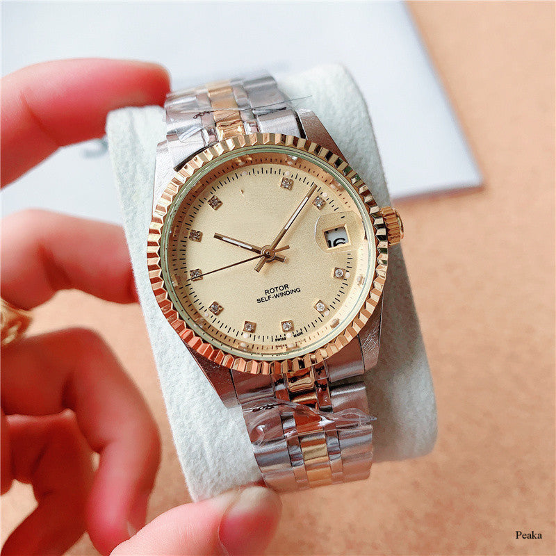 Stainless Steel Mechanical Watches For Men - Gold