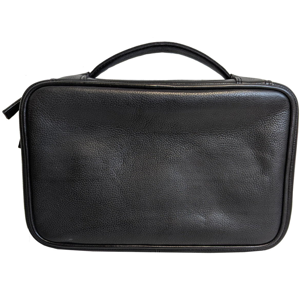 Deluxe Tech Leather Travel Kit - Black