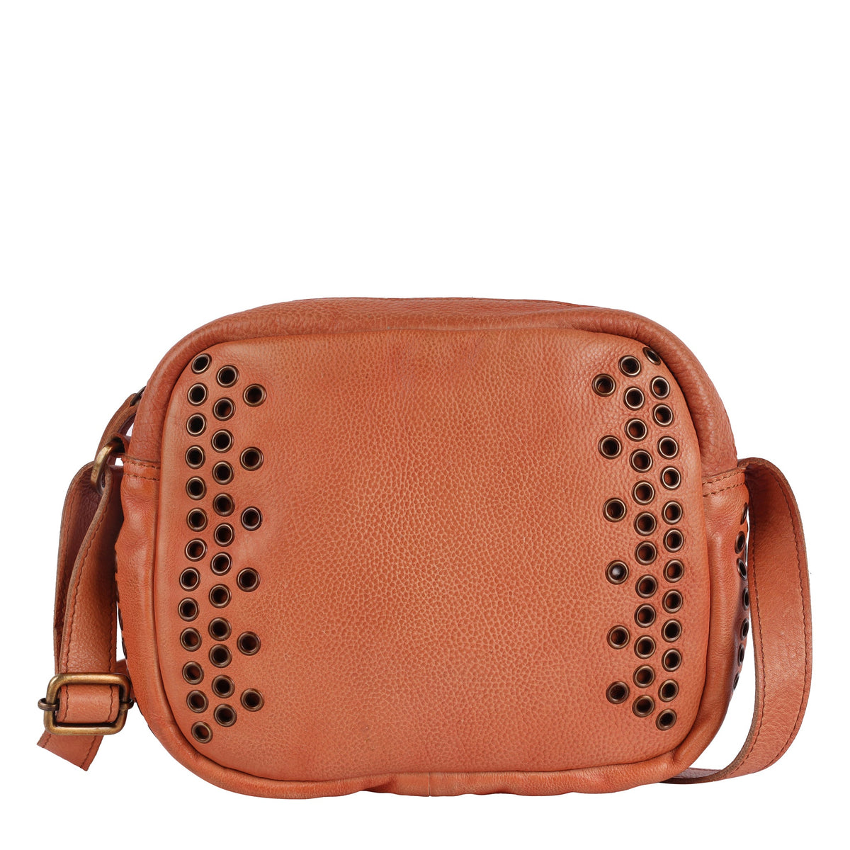 Bo Leather Crossbody Bag - Tan
