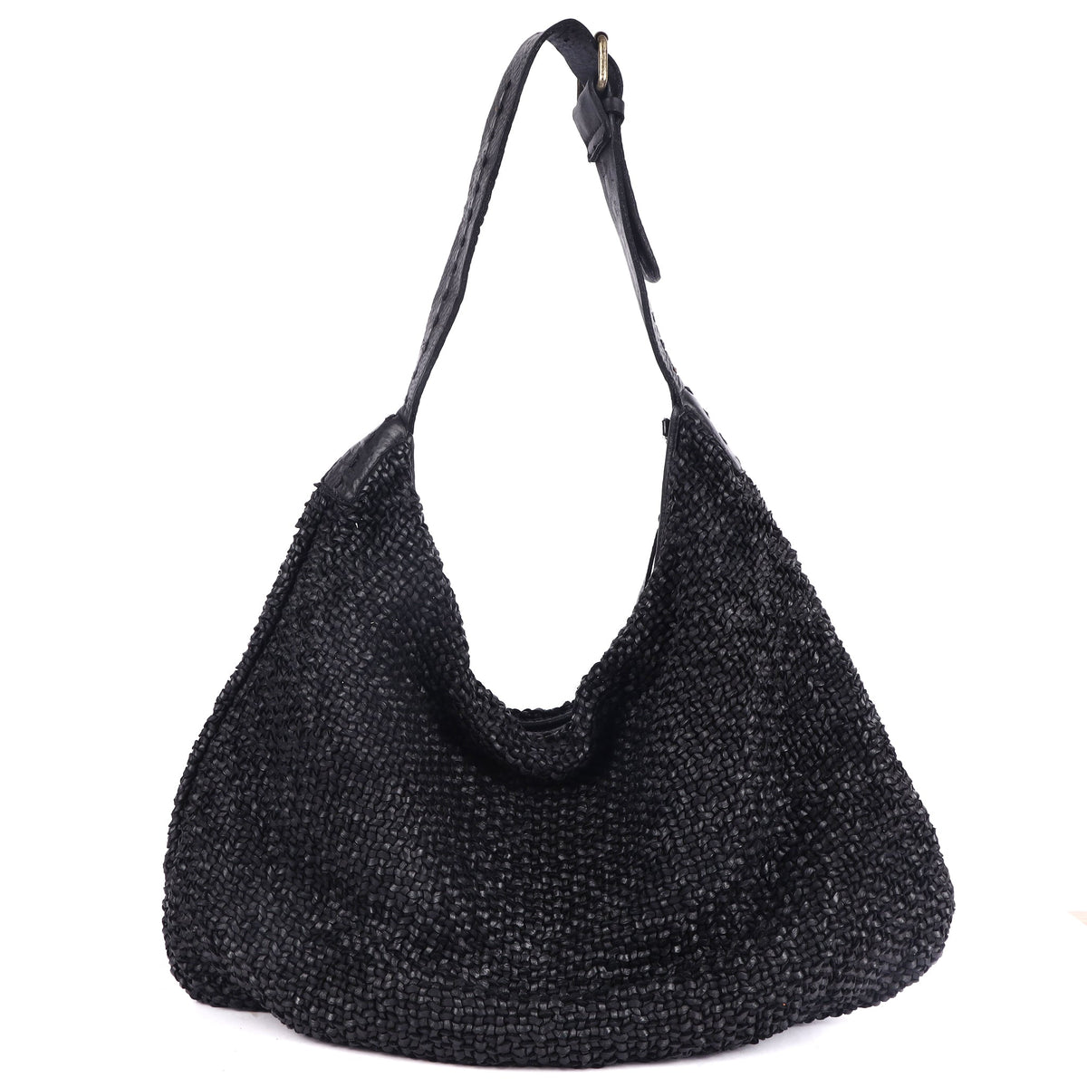 Stella Leather Hobo Bag - Black