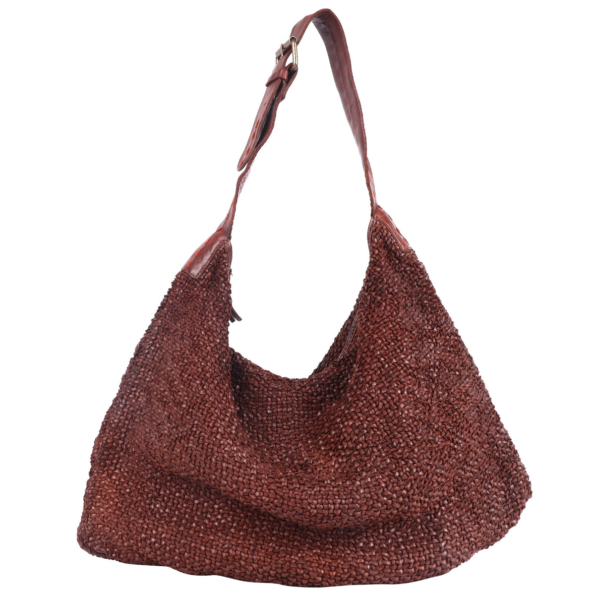 Stella Leather Hobo Bag - Brown