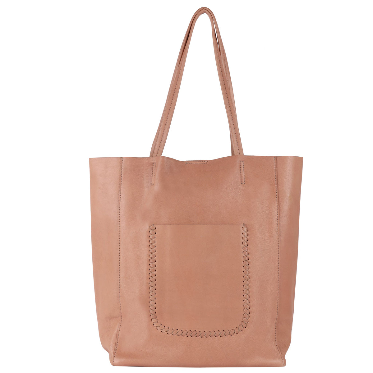 Dolce Leather Tote Bag - Ballet