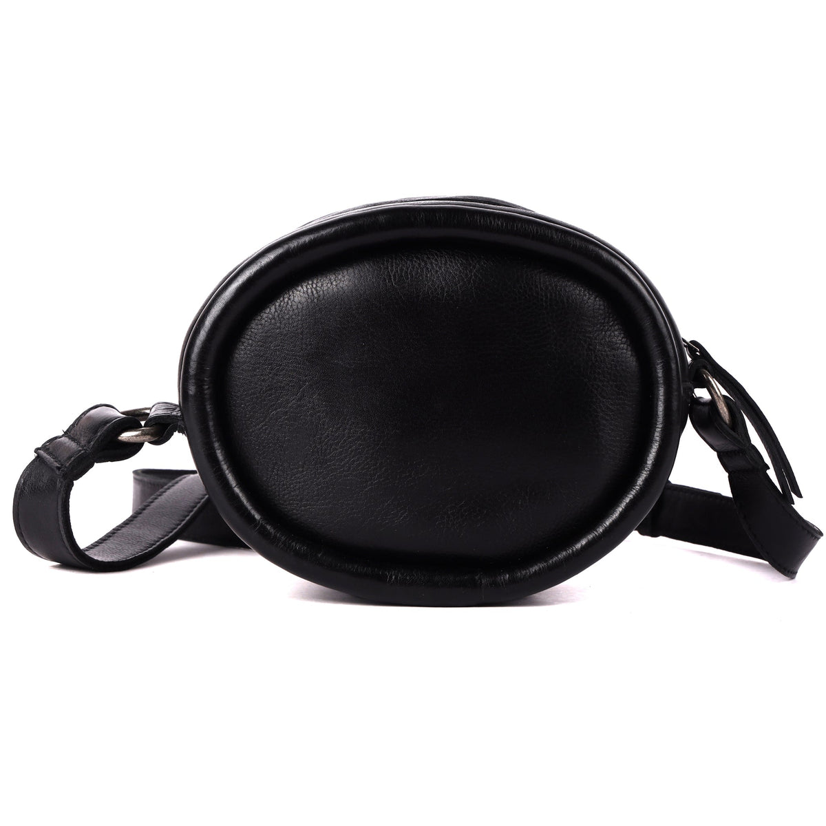 Mundo Leather Crossbody Bag - Black