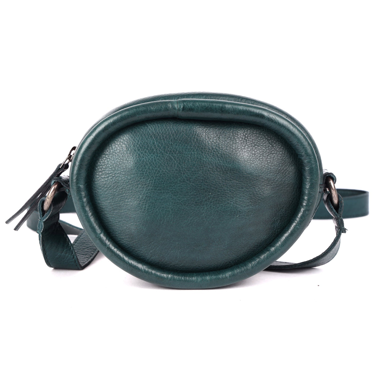 Mundo Leather Crossbody Bag - Emerald