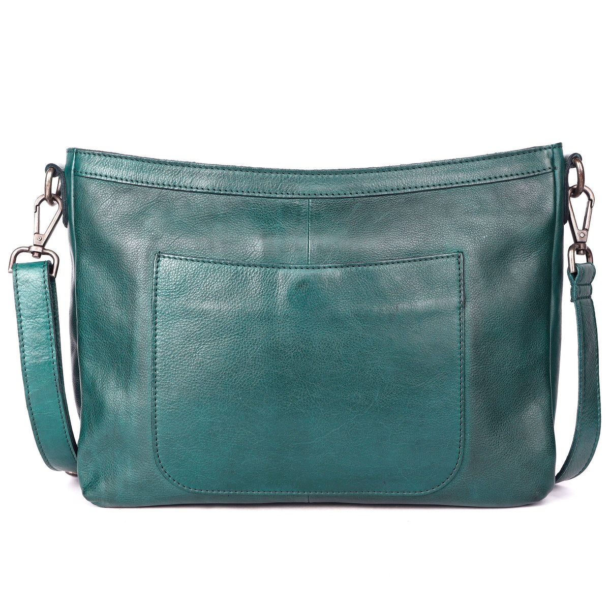 Vista Leather Crossbody Bag - Emerald