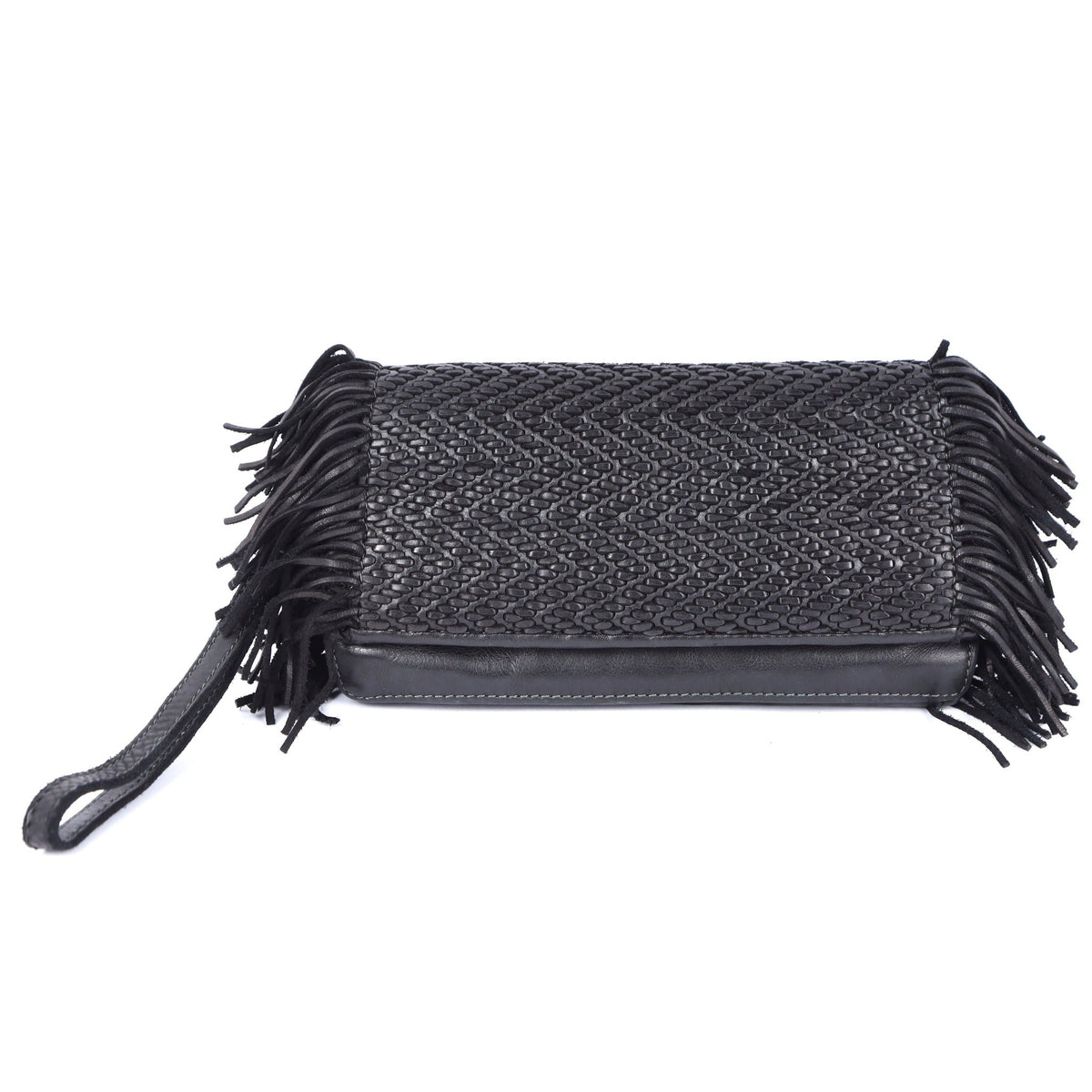 Glory Leather Clutch - Black