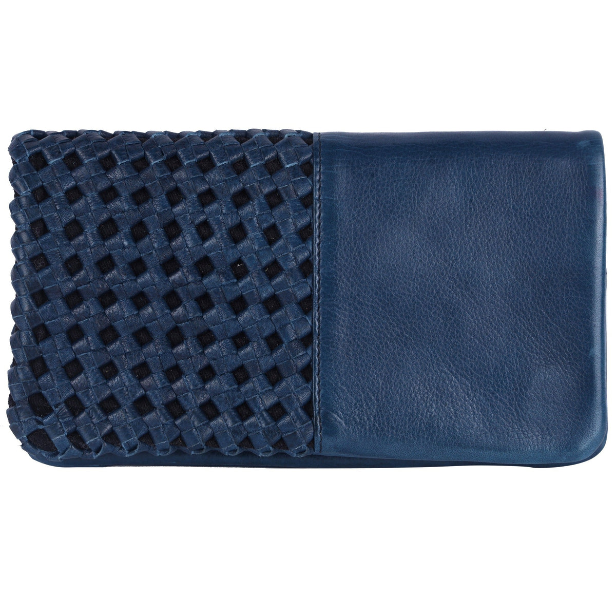 Whitney Leather Wallet - Denim