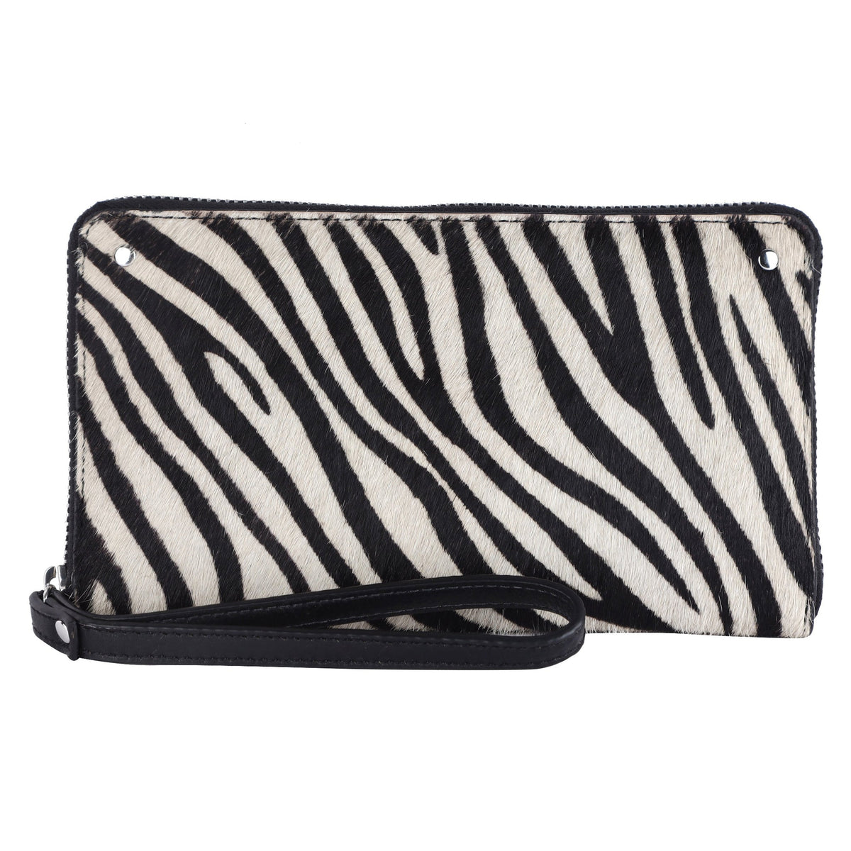 Tulum Leather Wallet - Zebra