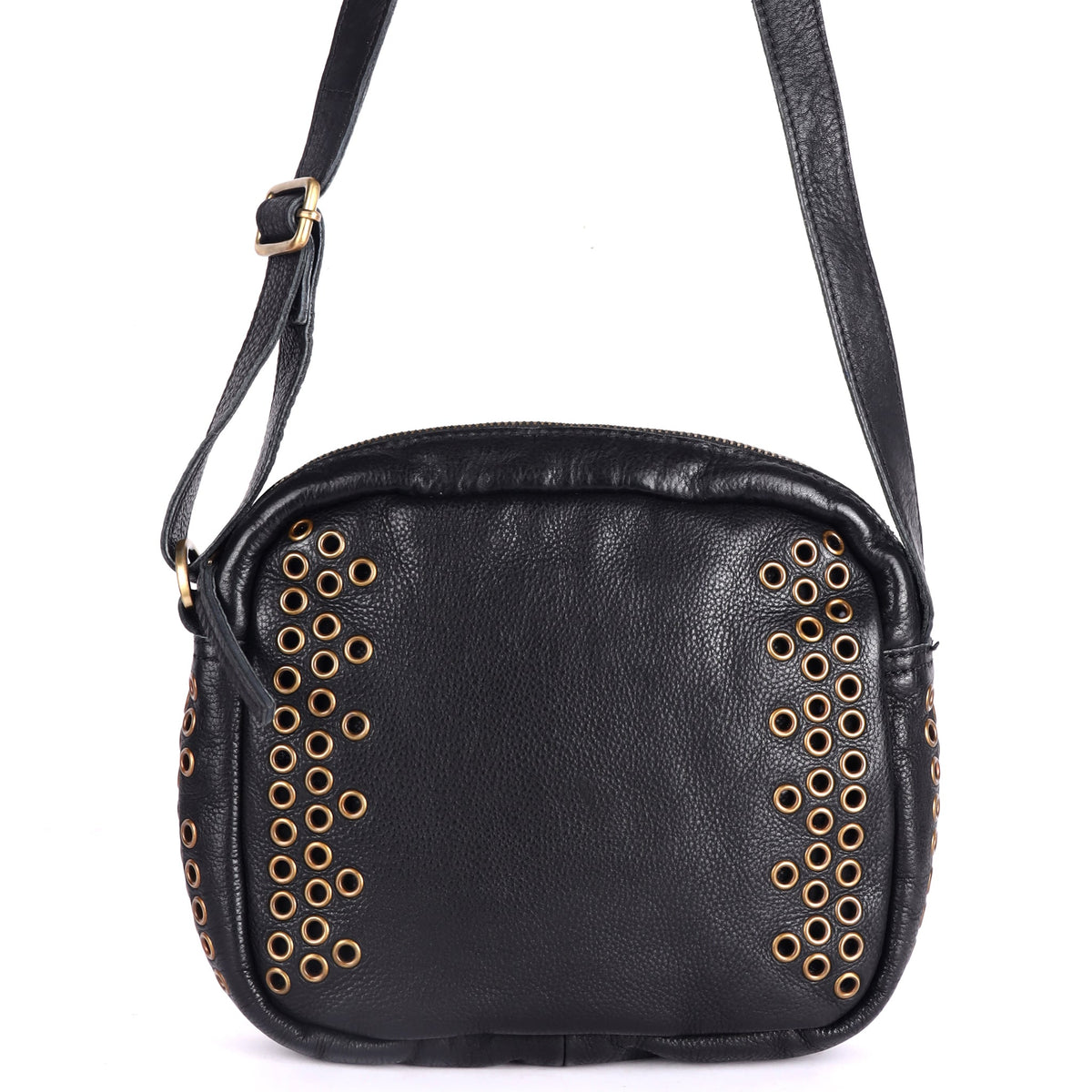 Bo Leather Crossbody Bag - Black