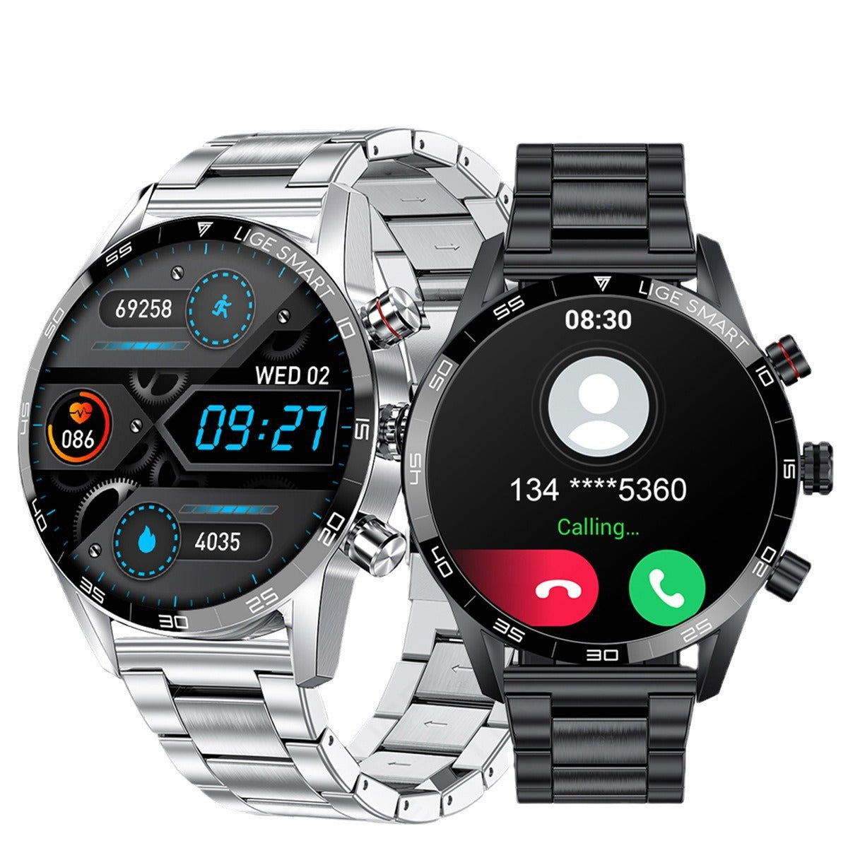 Multifunctional Bluetooth Smartwatch For Men With Blood Pressure And Heart Rate Monitoring - Image 4