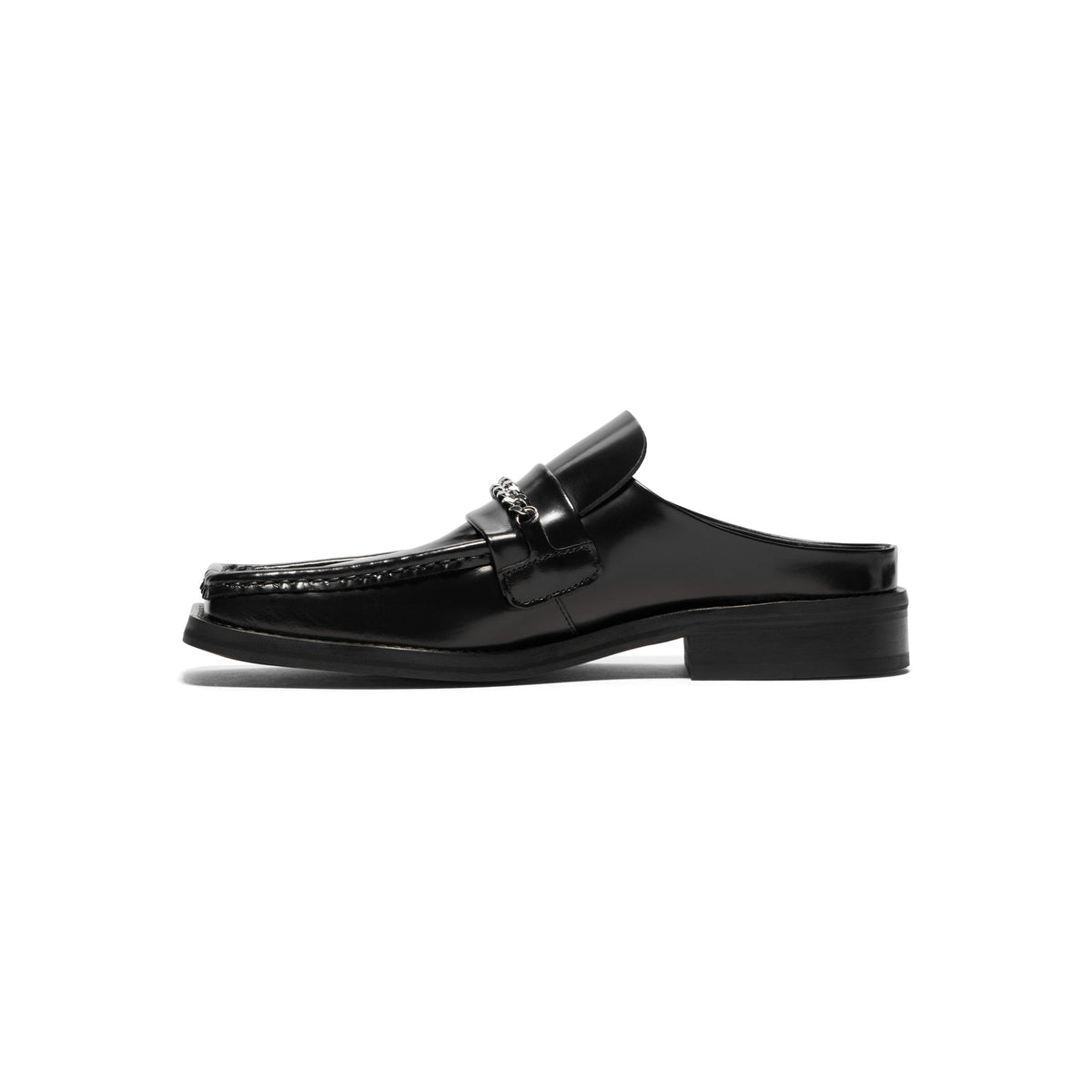 Martine Rose Square Toe Mule (Black) - Image 2