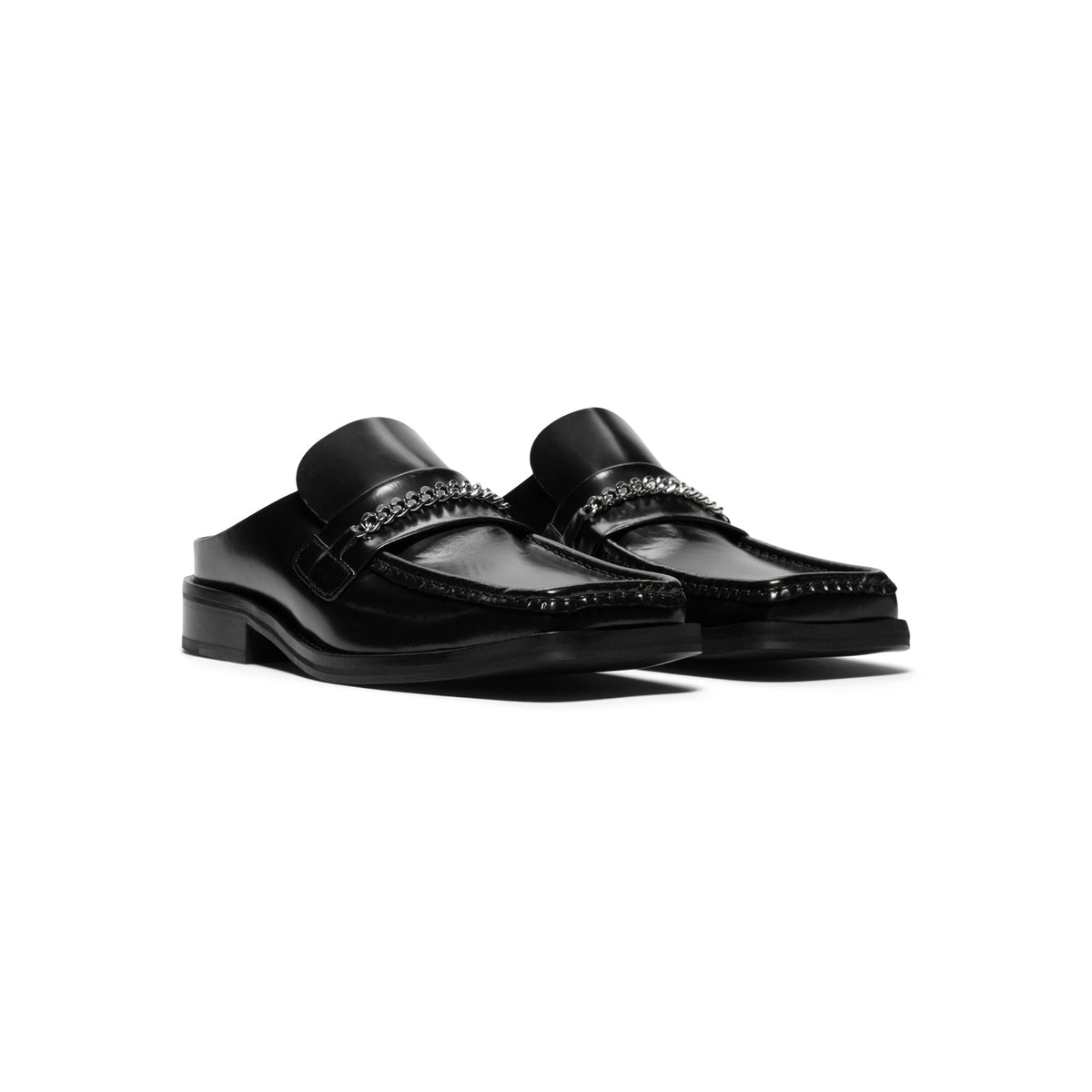 Martine Rose Square Toe Mule (Black) - Image 3