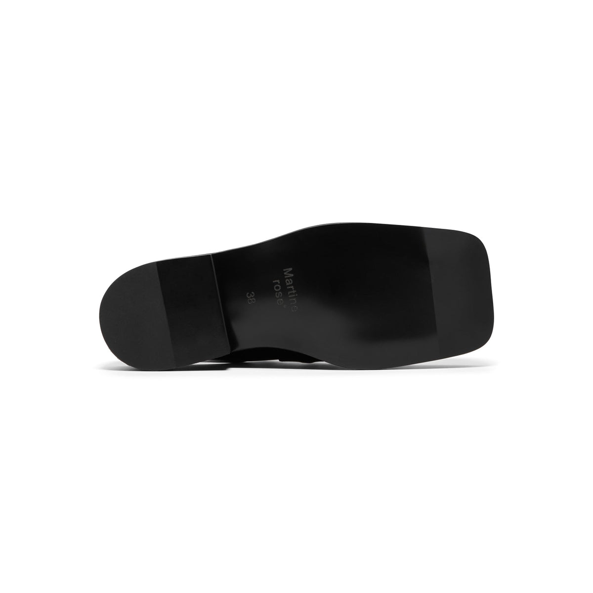 Martine Rose Square Toe Mule (Black) - Image 5