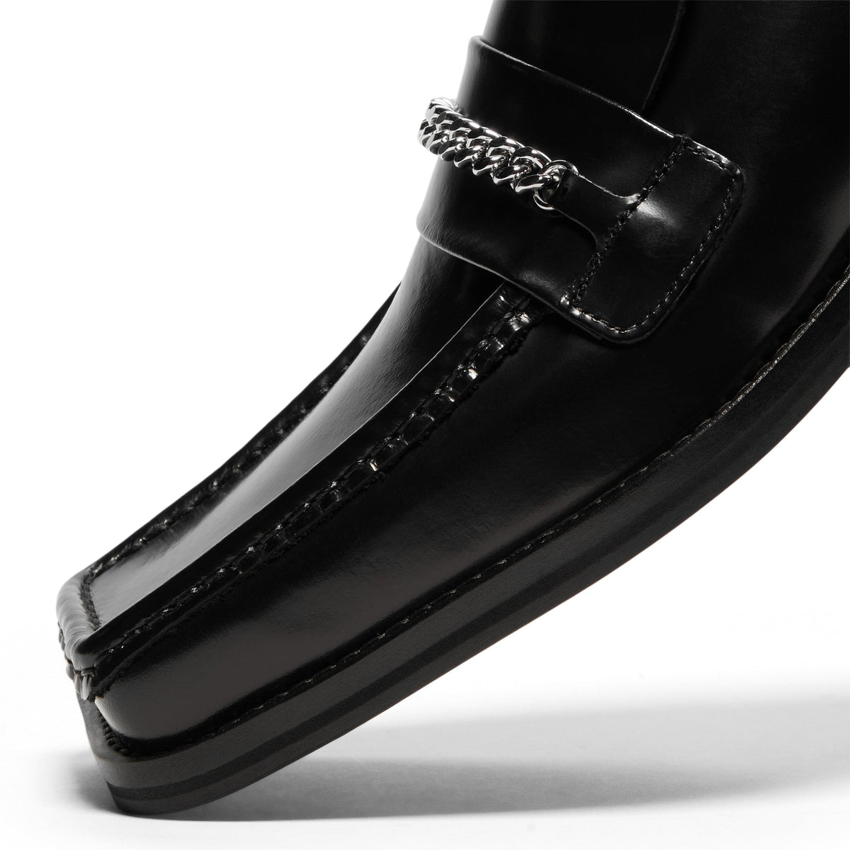 Martine Rose Square Toe Mule (Black) - Image 6
