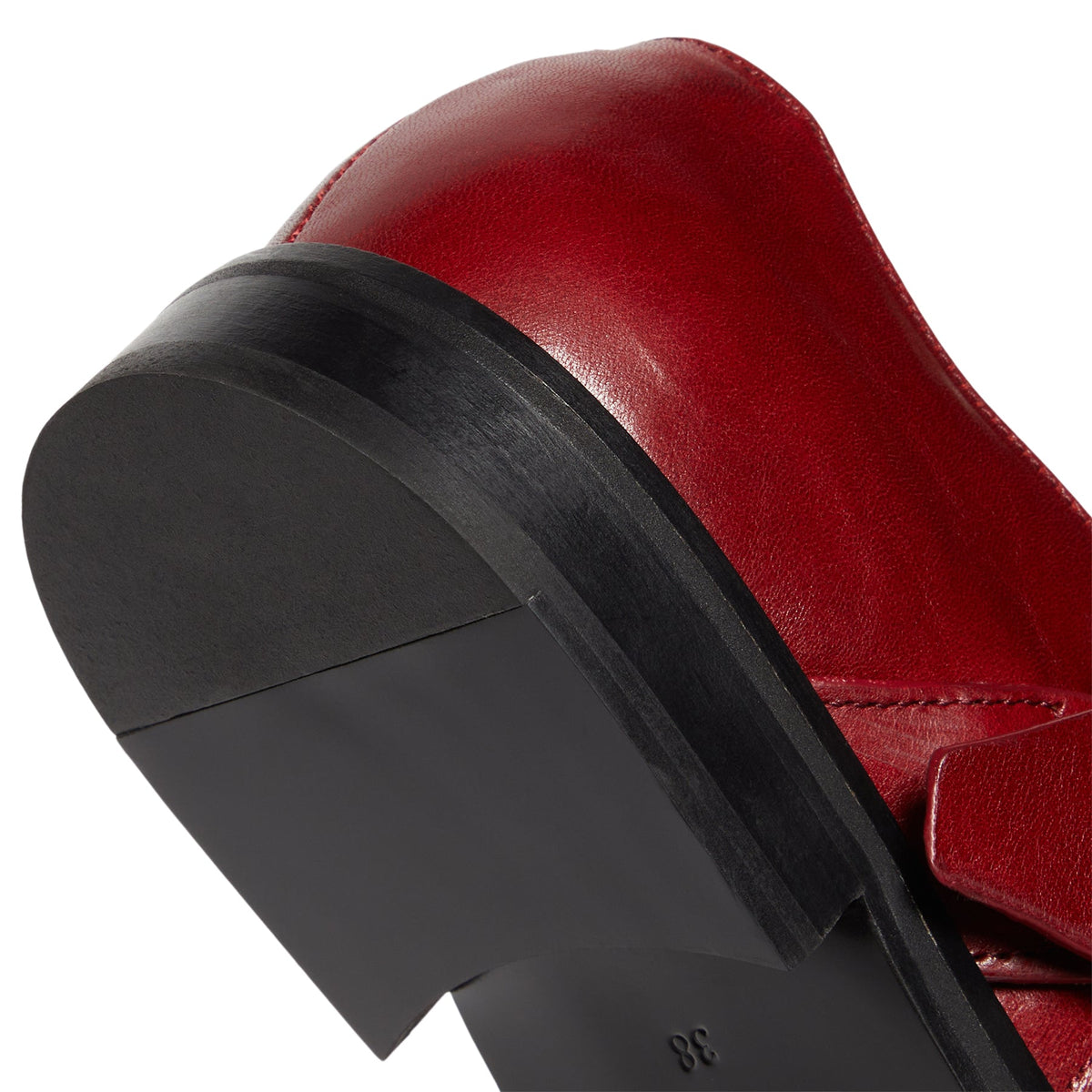 Martine Rose Bondage Belt Sandal (Red Oxblood) - Image 9