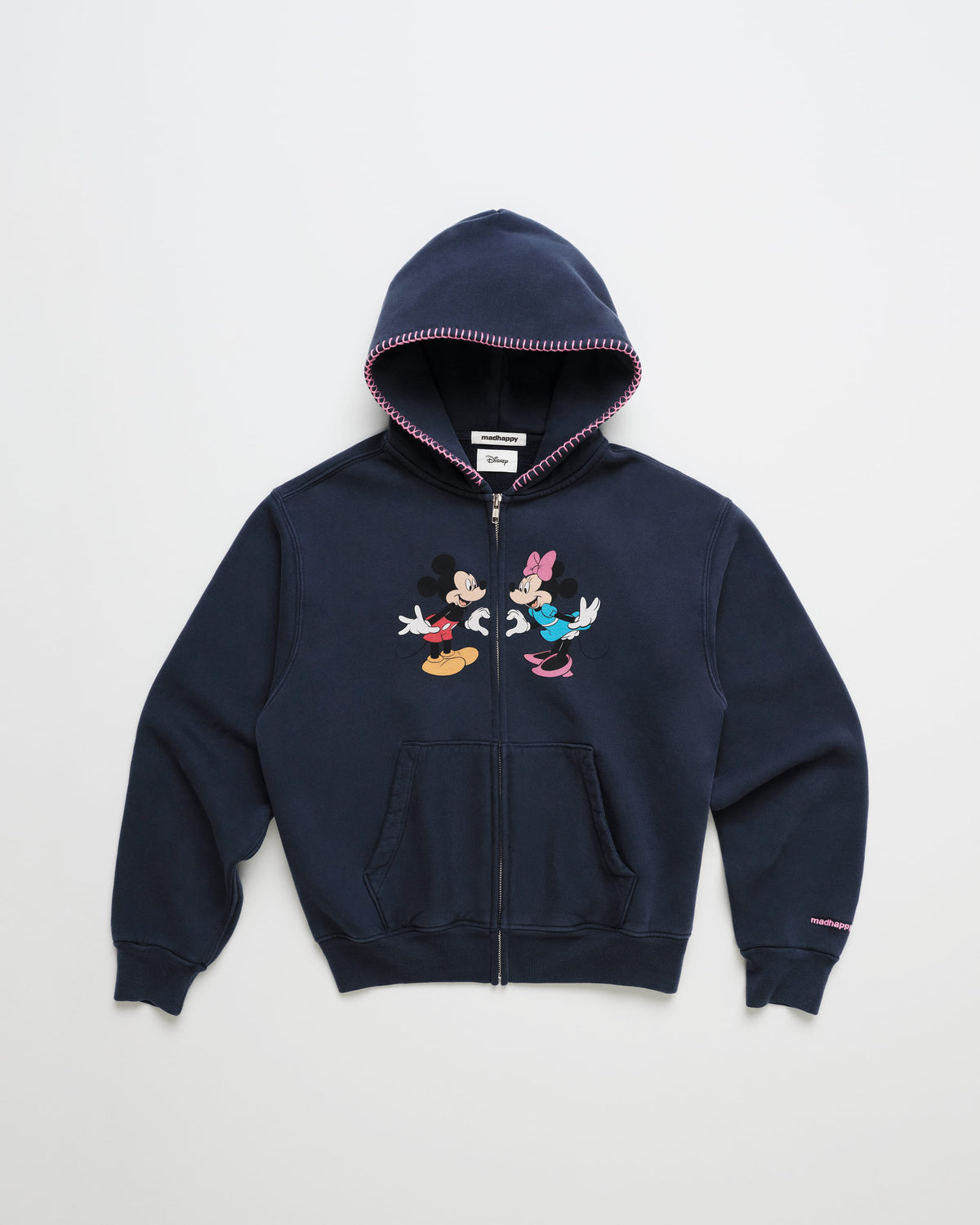 Mickey Mouse and Minnie Mouse Heart Fleece Zip Up - Image 3