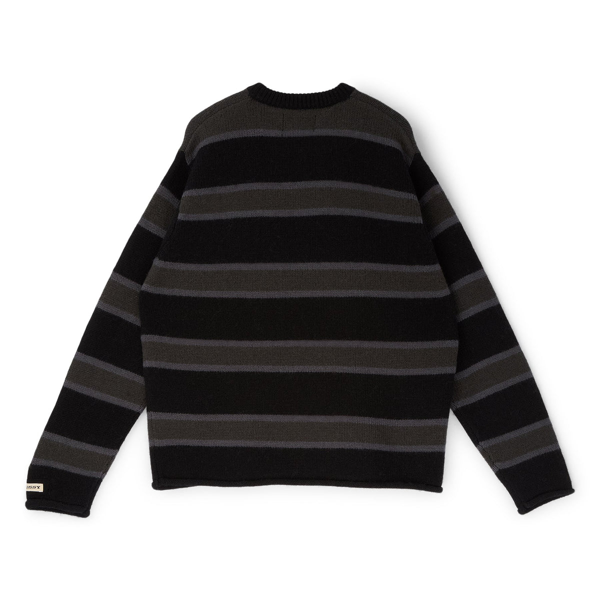 Stussy Striped Wool Sweater (Black) - Image 2