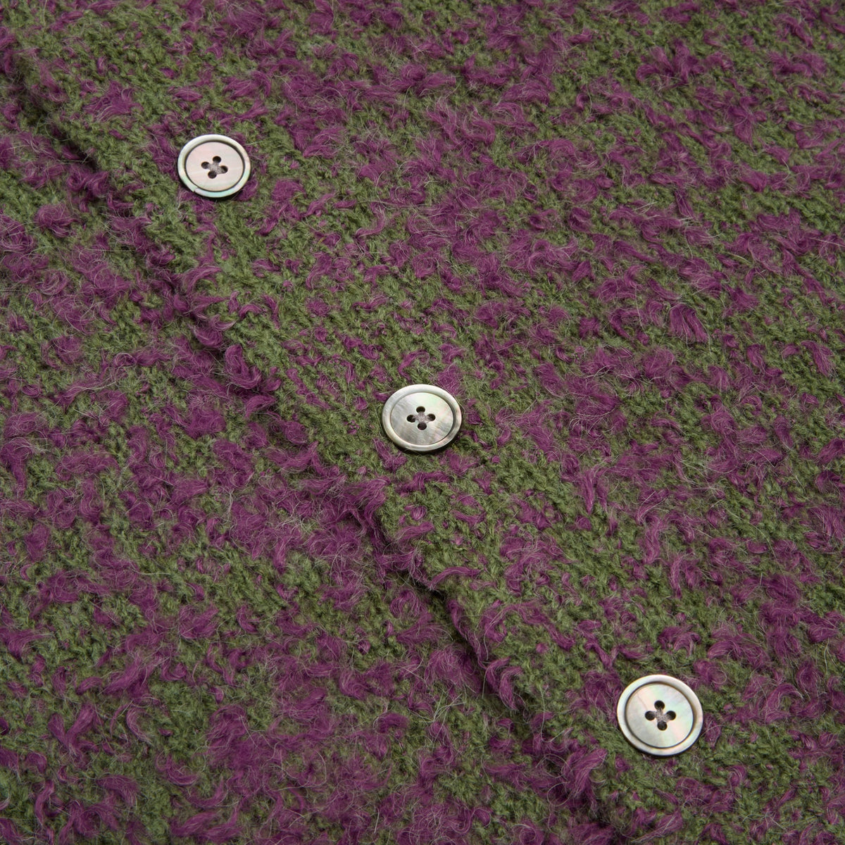 Stussy Textured Cardigan (Purple/Green) - Image 4