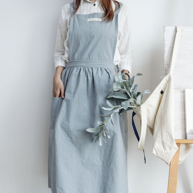 Simple Home Kitchen Apron - Blue