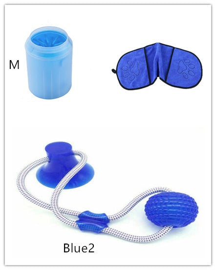 Pet Paw Cleaner Cup Kit - Set / Blue