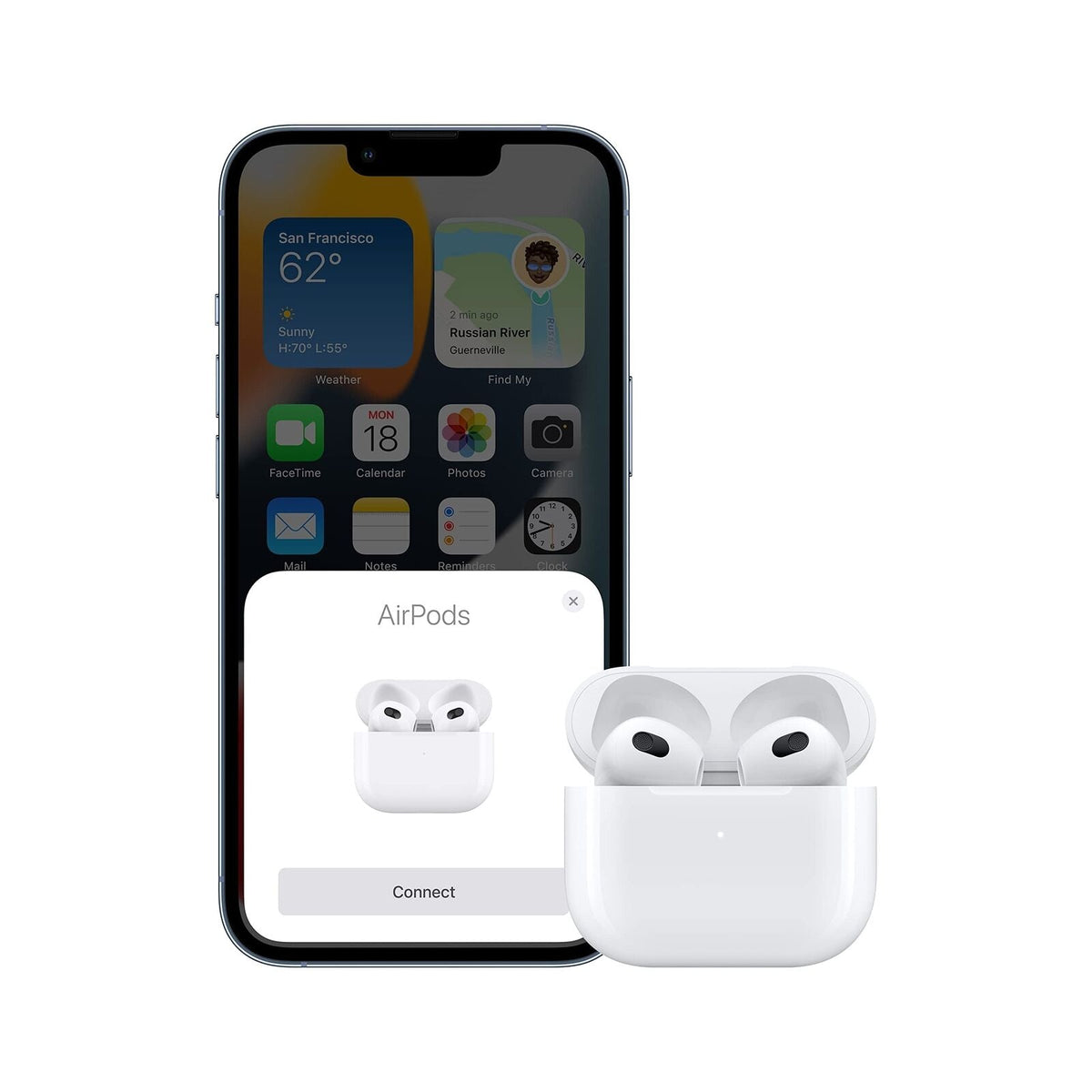 Apple AirPods (3rd generation) with Lightning Charging Case – White – MPNY3AM/A - Image 4