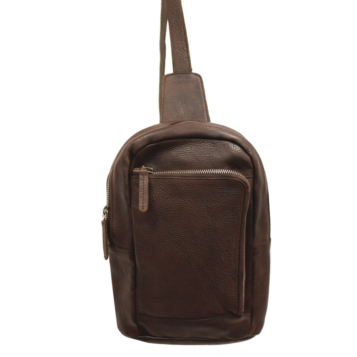 Austin Leather Sling Bag - Brown