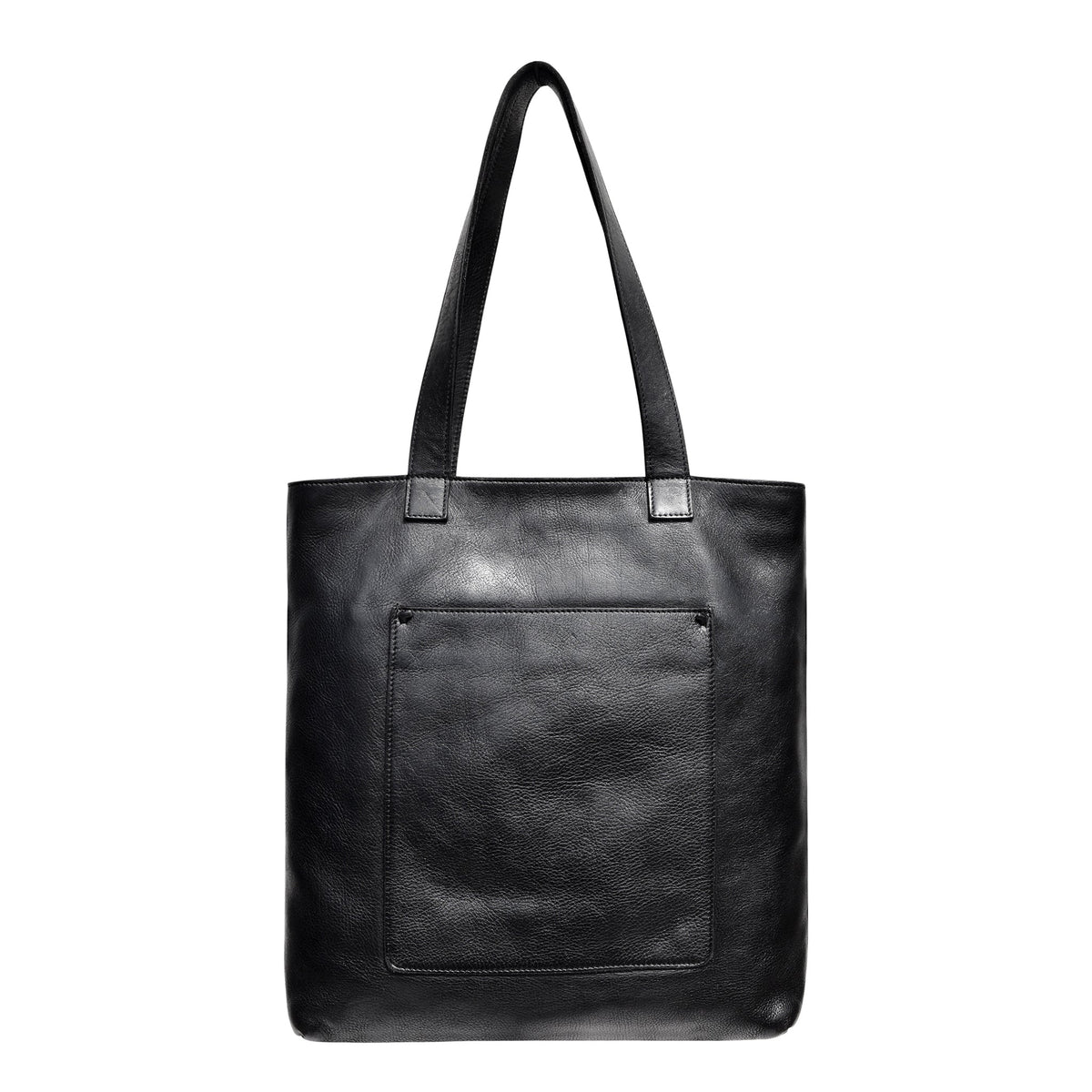 Larkspur Leather Tote Bag - Black