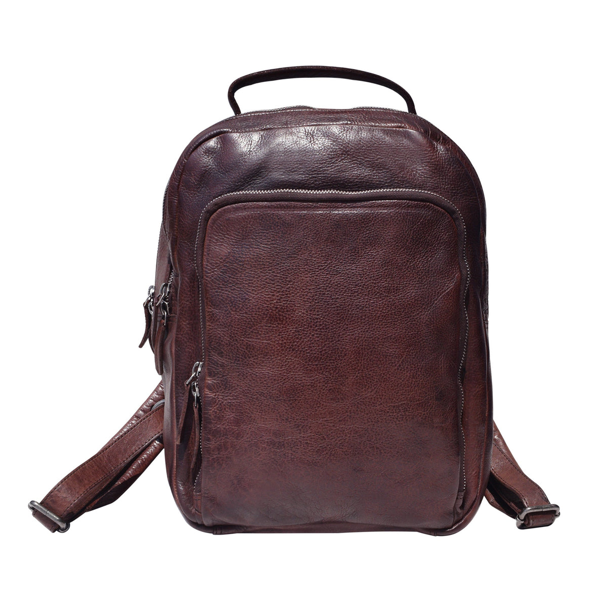 Zurich Leather Backpack - Brown