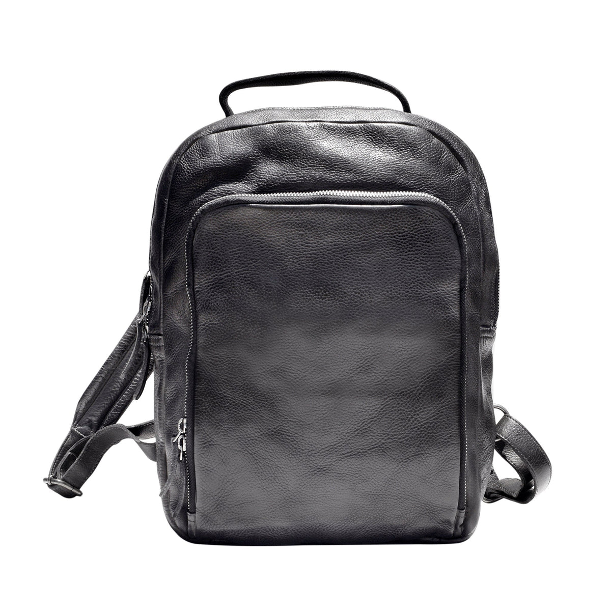 Zurich Leather Backpack - Charcoal