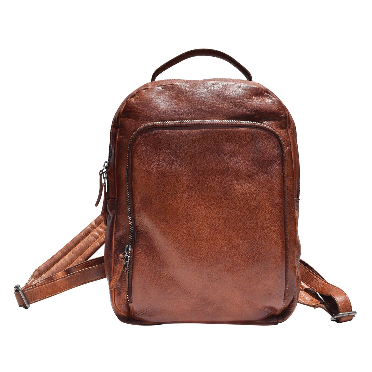 Zurich Leather Backpack - Cognac