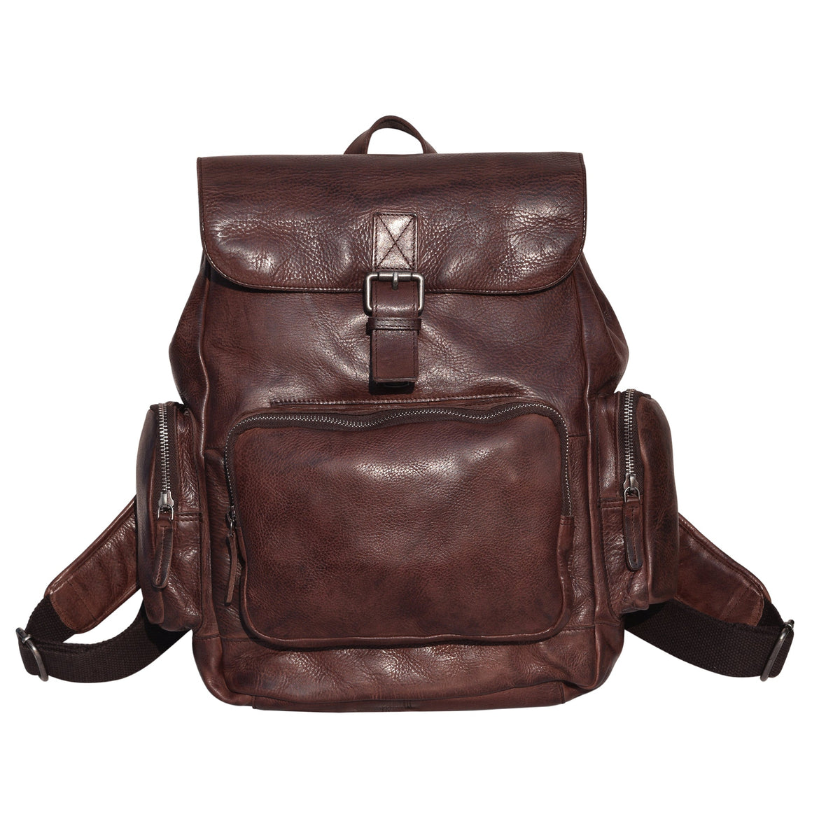Mateo Leather Backpack - Brown