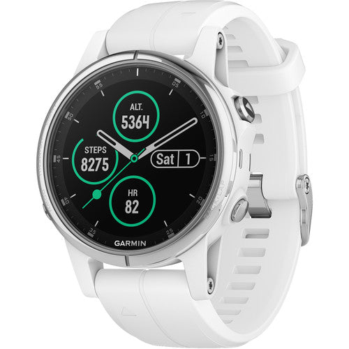 Garmin fēnix 5S Plus Sapphire Edition Multi-Sport Training GPS Watch (42mm, White with Carrera White Band) - Image 4