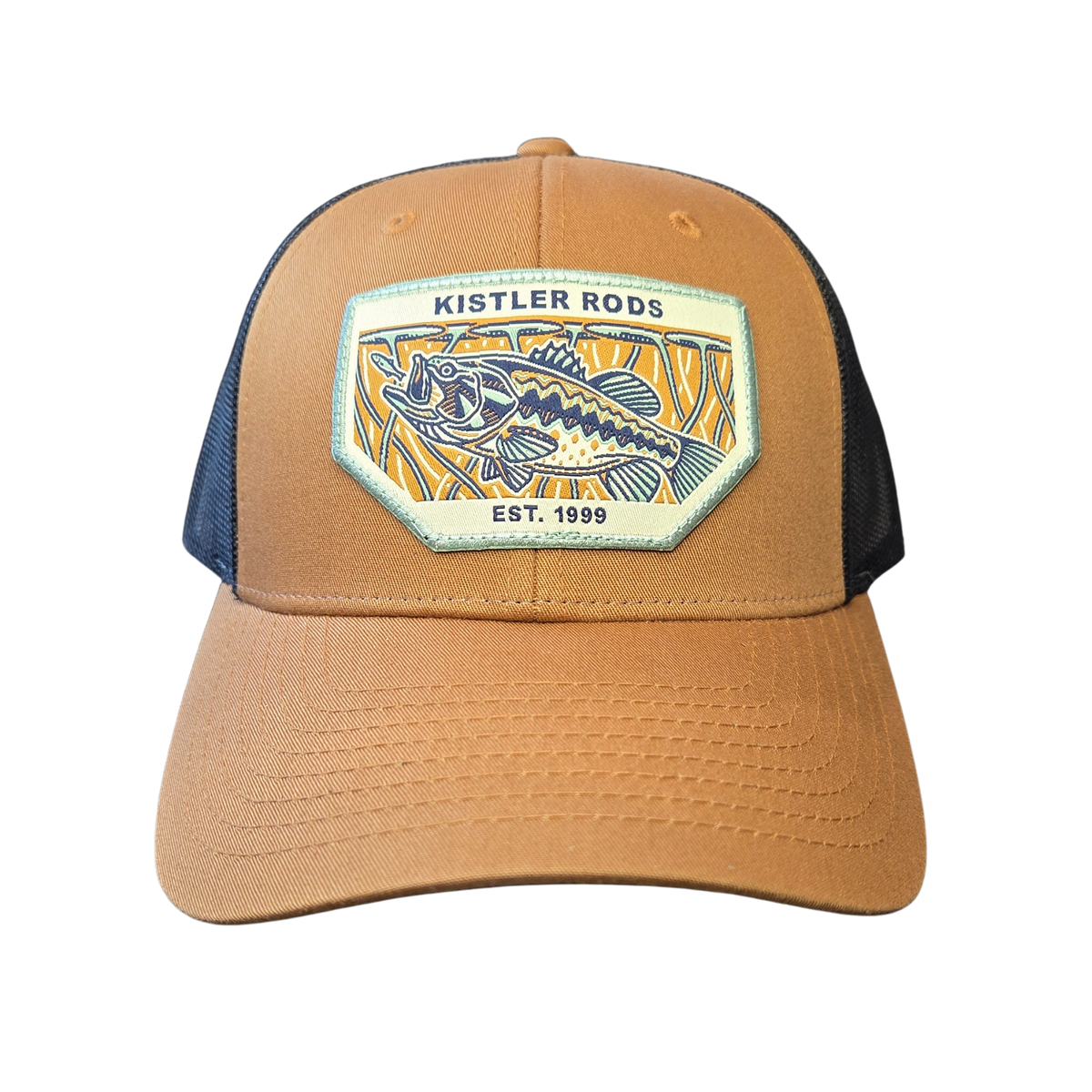 Kistler Cap Structured - Caramel/Black Mesh Largemouth