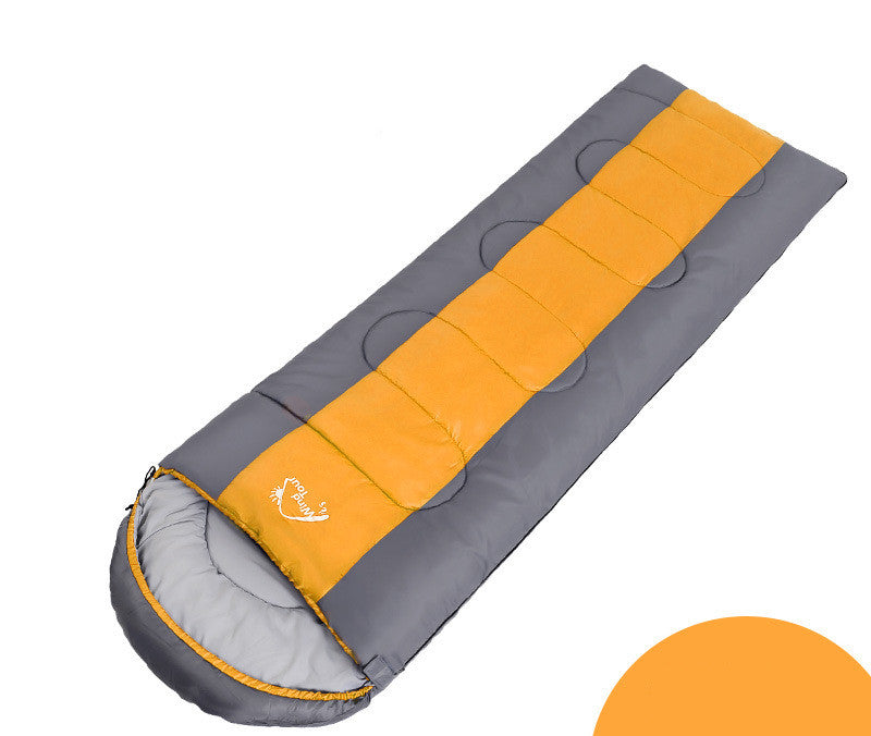 Outdoor Camping Sleeping Bag - Gray orange 1kg