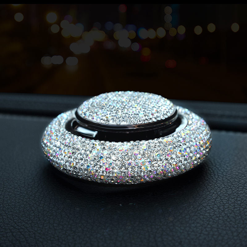 Crystal Diamond Car Air Freshener - White