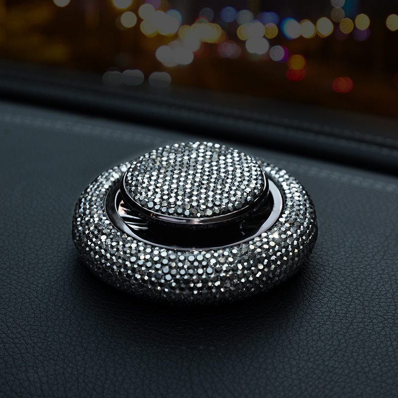 Crystal Diamond Car Air Freshener - Black