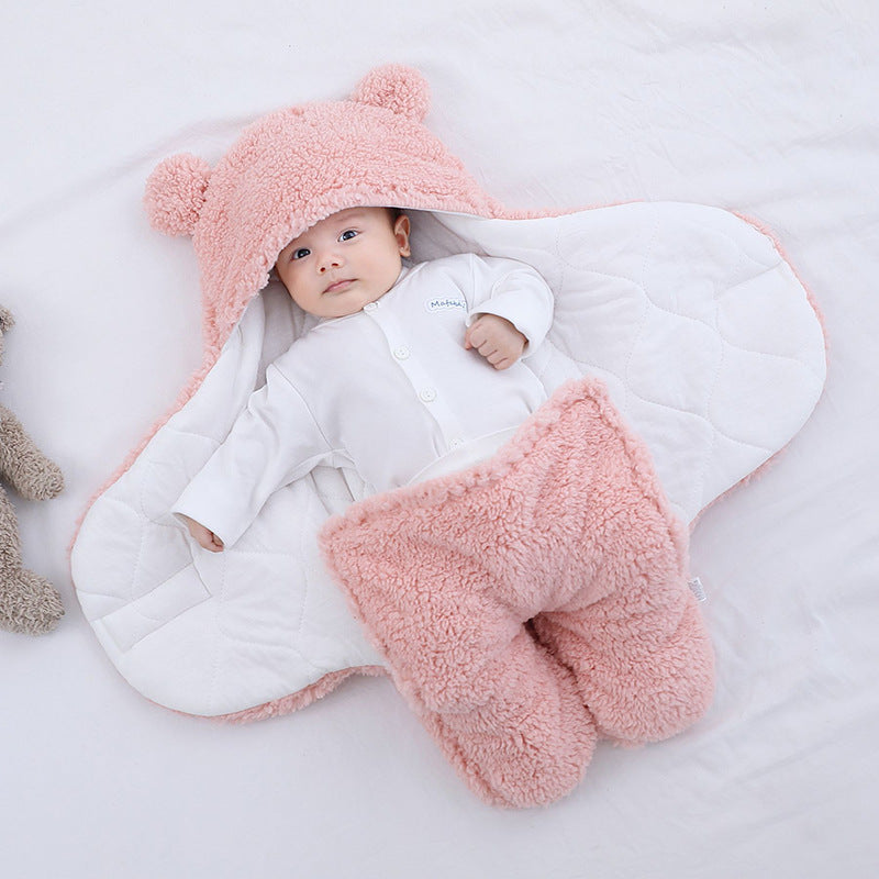 Baby Quilted Sleeping Bag Wrapper - Pink / 1pc
