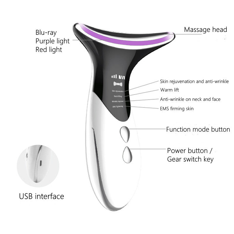 Neck Massager & LED Skin Care Beauty Device