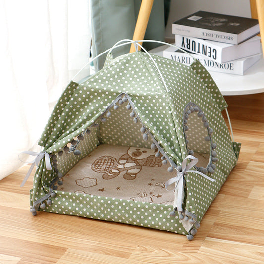 Cat Tent Enclosed Pet Bed