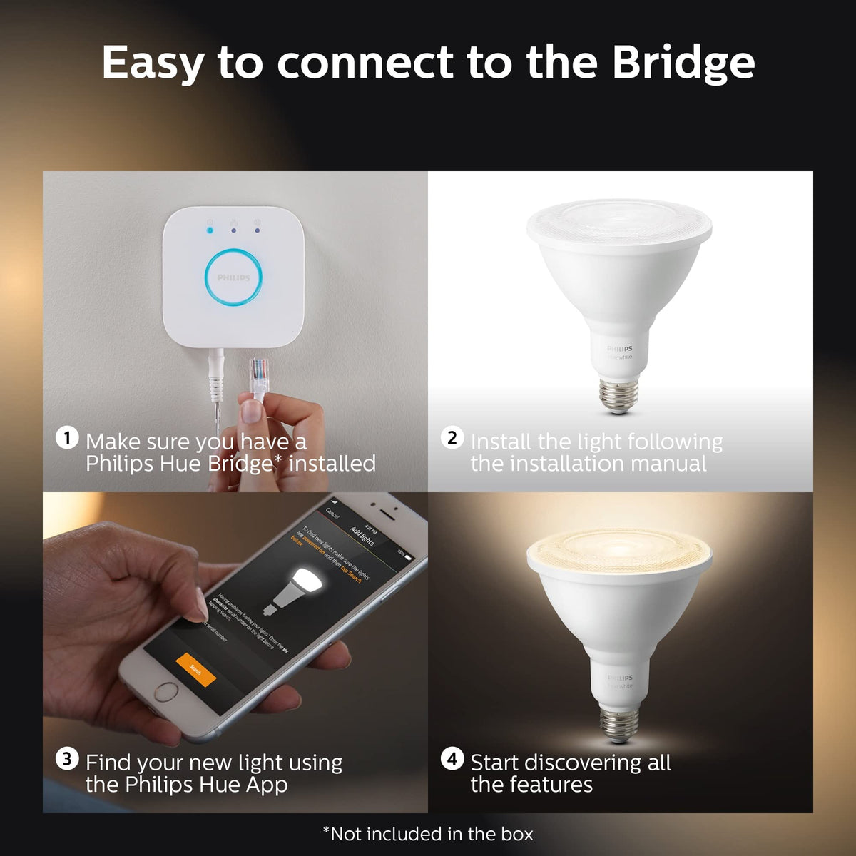 Philips Hue Outdoor LED Floodlight Light Bulb 476812 - Image 7