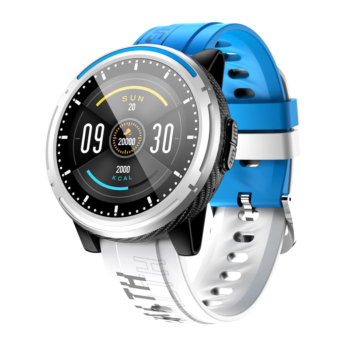Smart Heart Rate & Blood Pressure Fitness Tracker - Blue