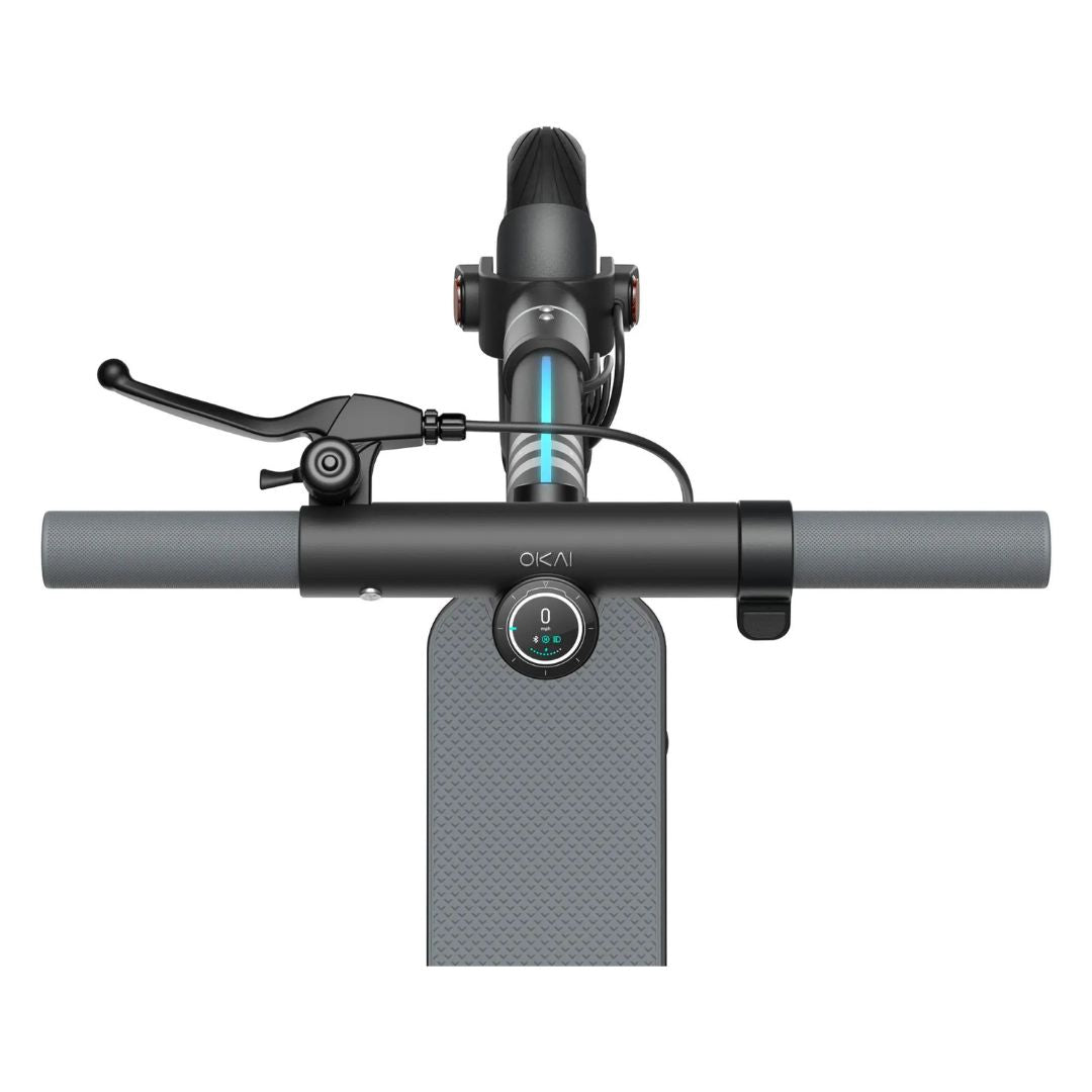 OKAI - Neon II Electric Scooter w/ up to 25 Mile Range & 15.5mph Top Speed - Black - ES20-Black - Image 2