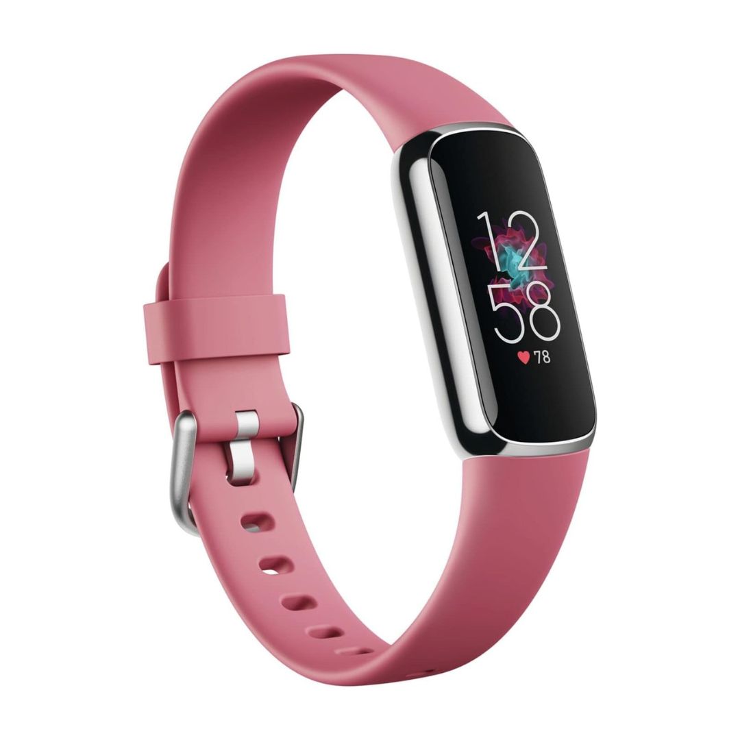 Fitbit - Luxe Fitness & Wellness Tracker - Platinum - FB422SRMG