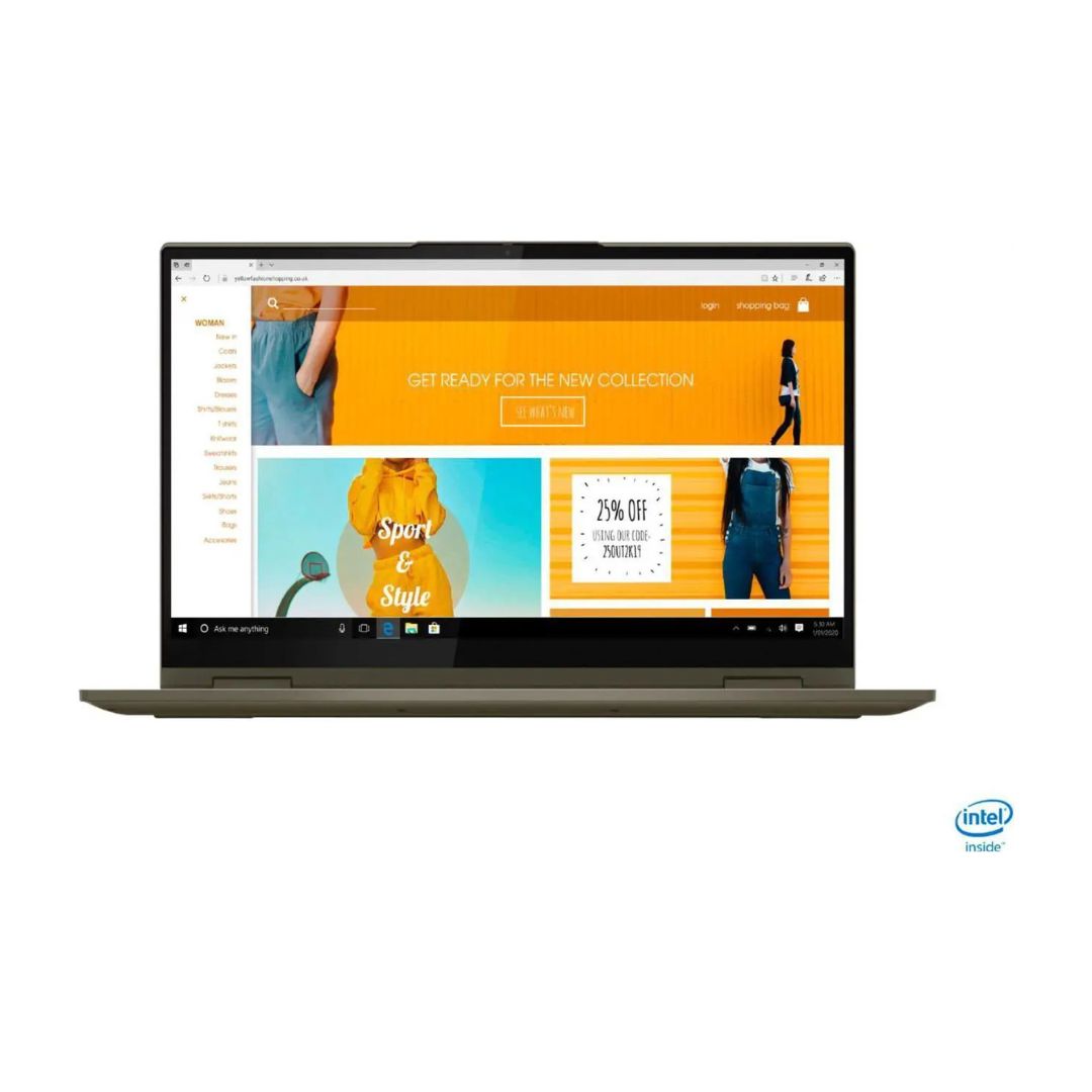 Lenovo Yoga 7i 2-in-1 – 15.6" HDR Touch – Intel Evo Platform Core i7-1165G7 – 12GB RAM – 512GB SSD – Dark Moss – 82BJ0003US