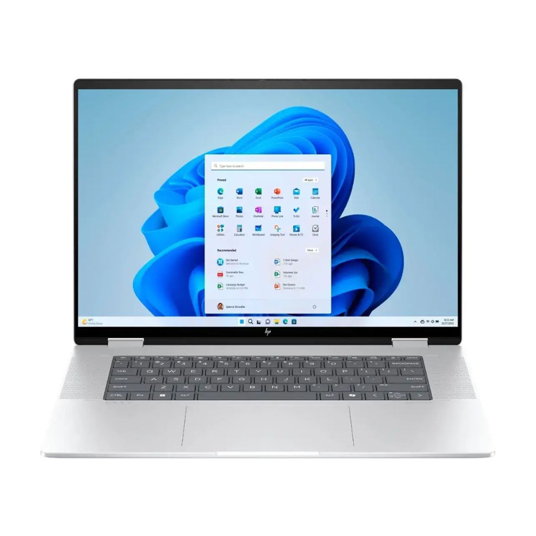 HP Envy x360 Laptop – 16" WUXGA Touch – Ultra 7 155U – 32GB RAM – 2TB SSD – Glacier Silver – 16-ac0033dx