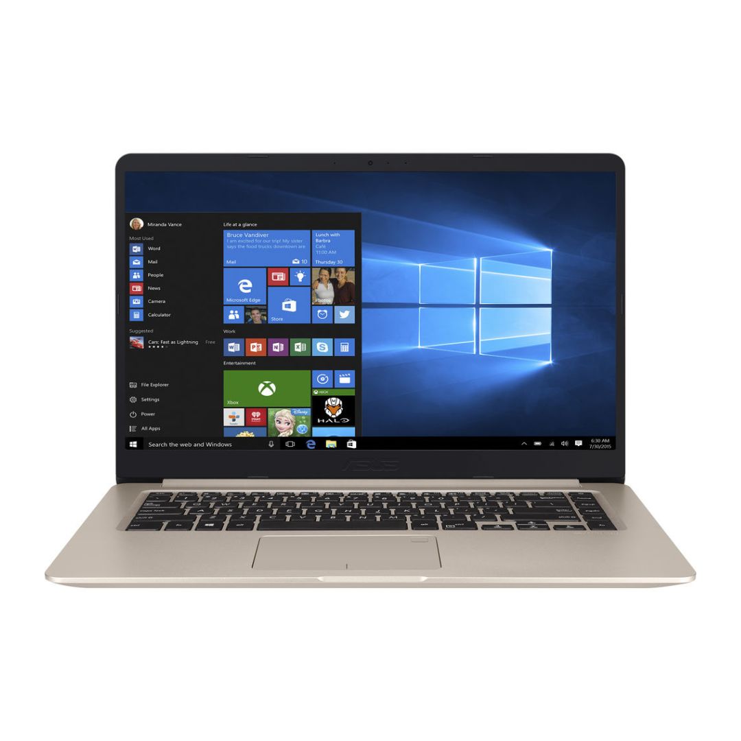 Asus Vivobook S15 – 15.6" FHD – i5-8250U – 8GB RAM – 256GB SSD – Gold – S510UA-DS51