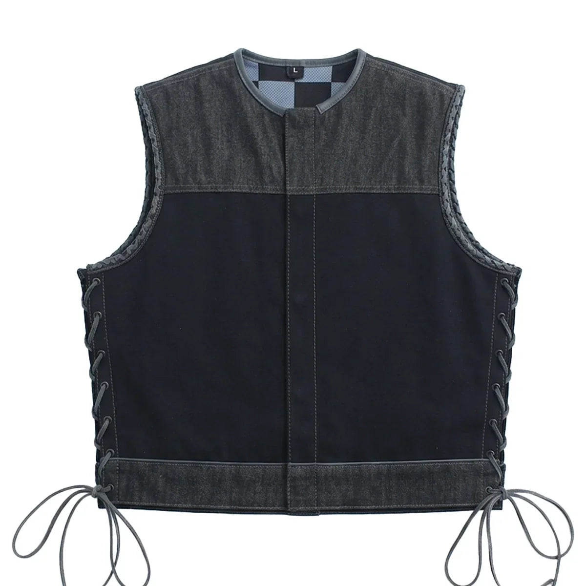 Driftline - Men’s Raw Denim/Canvas Motorcycle Vest