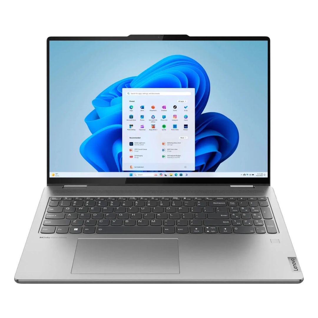 Lenovo Yoga 7 – 16" WUXGA 2-in-1 Touch Screen – AMD Ryzen 7 7735U – 16GB RAM – 512GB SSD – Arctic Grey – 83BS0001US