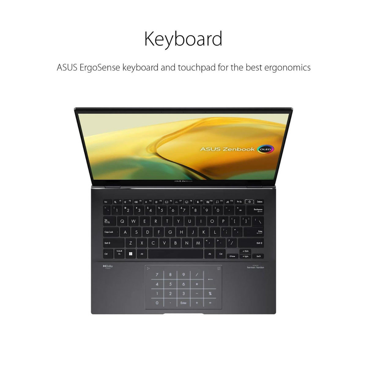 Asus Zenbook - 14" OLED WQXGA+ Touch - Ryzen 5 7530U - 8GB RAM - 256GB SSD - UM3402Y - Image 5