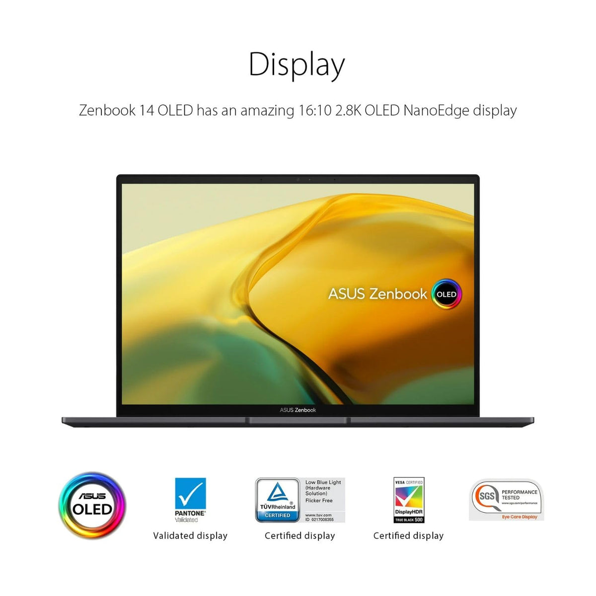 Asus Zenbook - 14" OLED WQXGA+ Touch - Ryzen 5 7530U - 8GB RAM - 256GB SSD - UM3402Y - Image 6